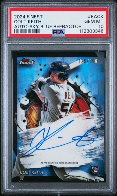 2024 TOPPS FINEST FINEST AUTOGRAPHS #FACK COLT KEITH AUTO-SKY BLUE REFRACTOR