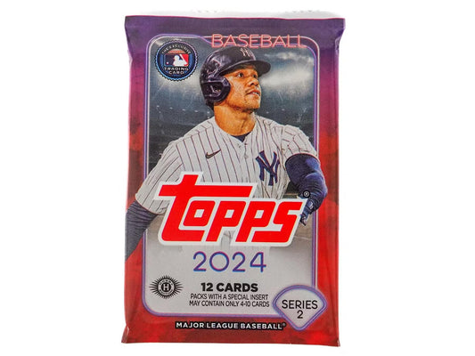 2024 Topps Series 2 MLB Baseball Factory Sealed Single Pack 12 Cards