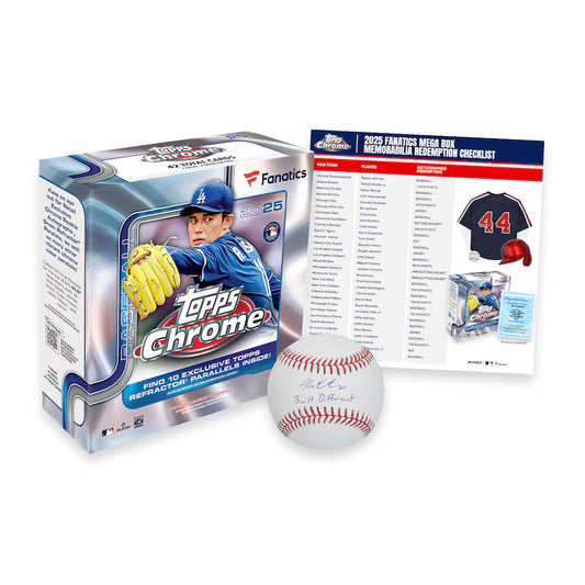 2025 Topps Chrome Fanatics Mega Boxes