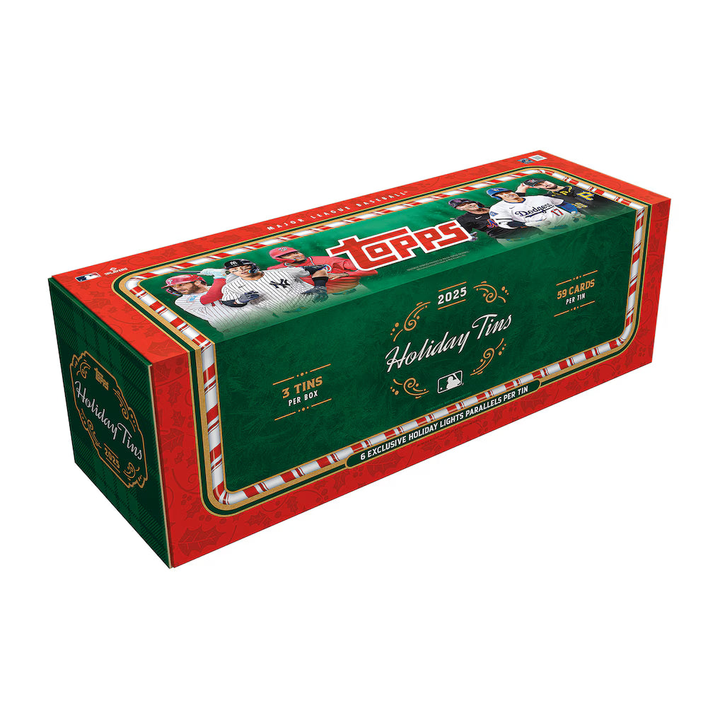 2025 Topps Holiday Sealed Box of 3 Tins