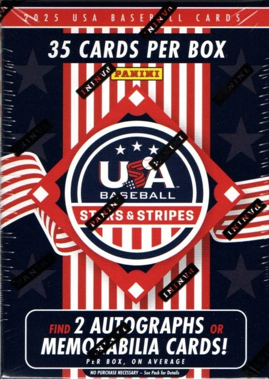 2025 Panini USA Stars & Stripes Baseball Trading Cards Blaster Box