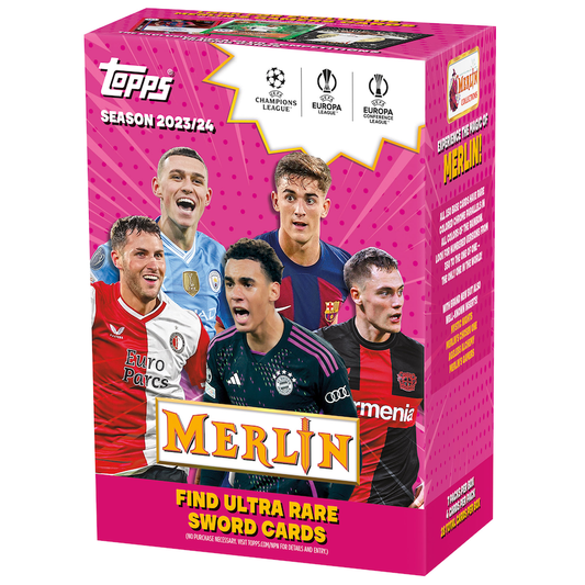 2023/24 Topps UCC Merlin Soccer Factory Sealed Value Box