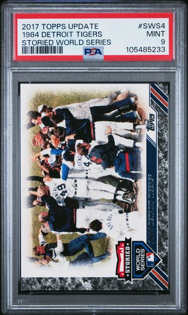 2017 TOPPS UPDATE STORIED WORLD SERIES #SWS4 1984 DETROIT TIGERS STORIED WORLD SERIES