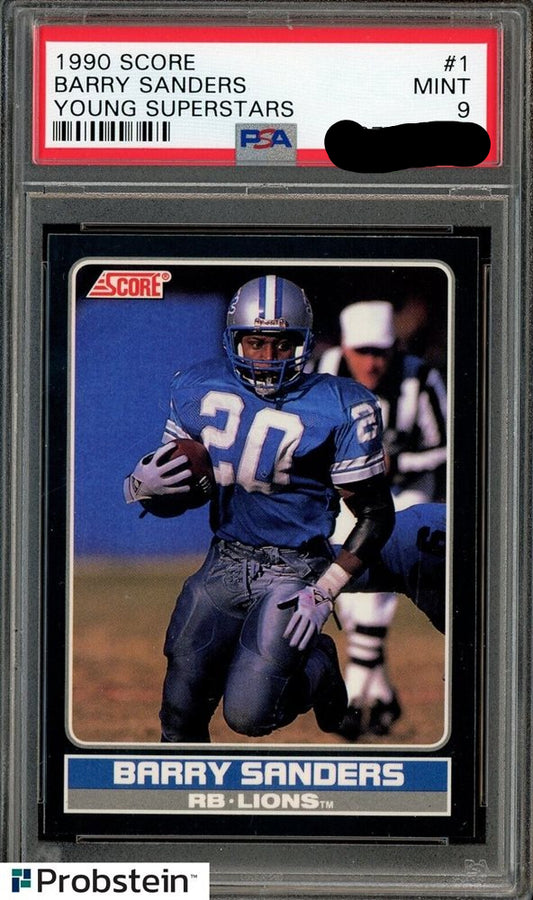 1990 SCORE YOUNG SUPERSTARS #1 BARRY SANDERS YOUNG SUPERSTARS