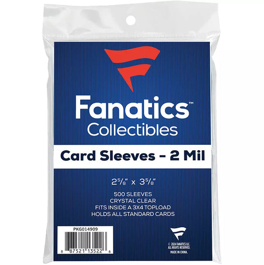 Fanatics 500 Soft Card Sleeves - 2 Mil