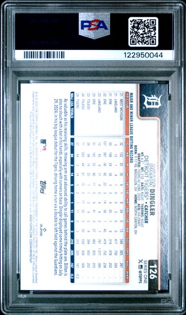 2025 TOPPS #126 DILLON DINGLER HOLO FOIL