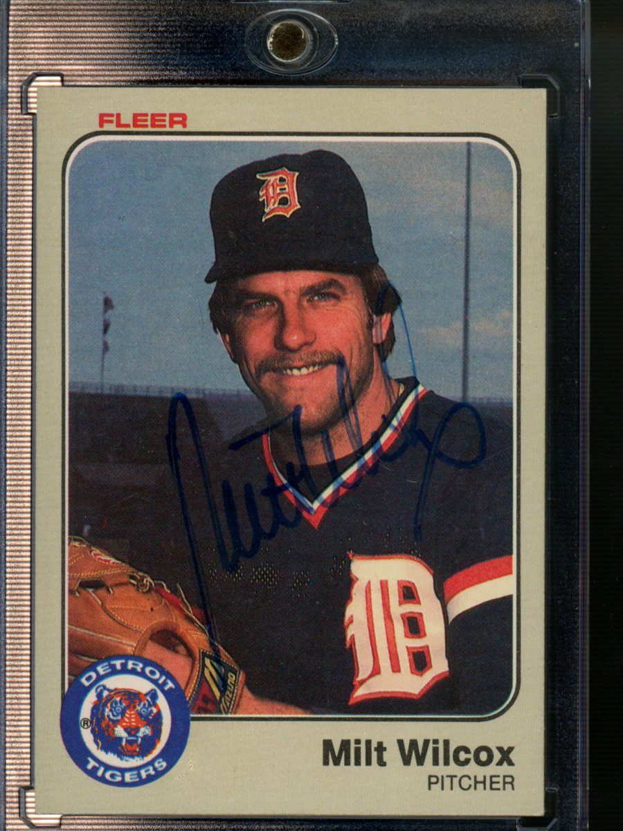 1983 Fleer Milt Wilcox