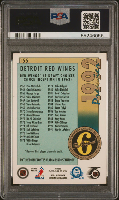 1991 O-Pee-Chee Premier #155 Vladimir Konstantinov PSA 9