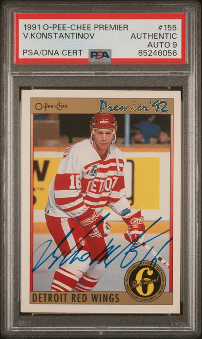 1991 O-Pee-Chee Premier #155 Vladimir Konstantinov PSA 9