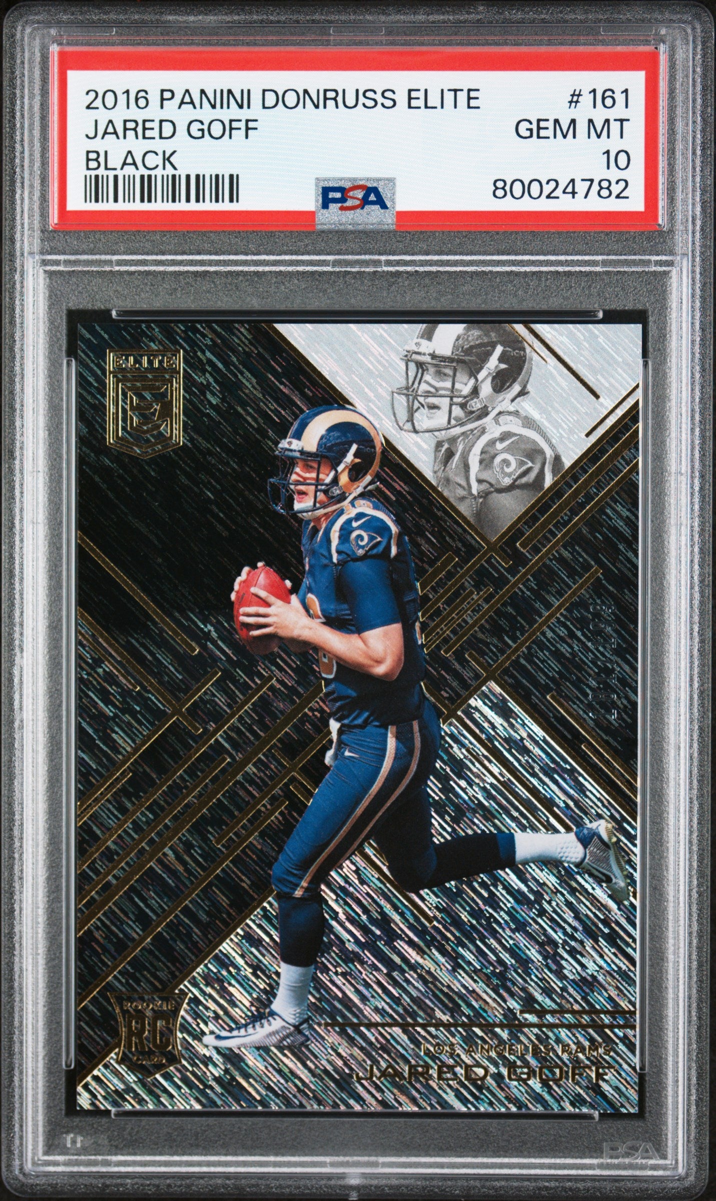 2016 Panini Donruss Elite #161 Jared Goff Black PSA 10