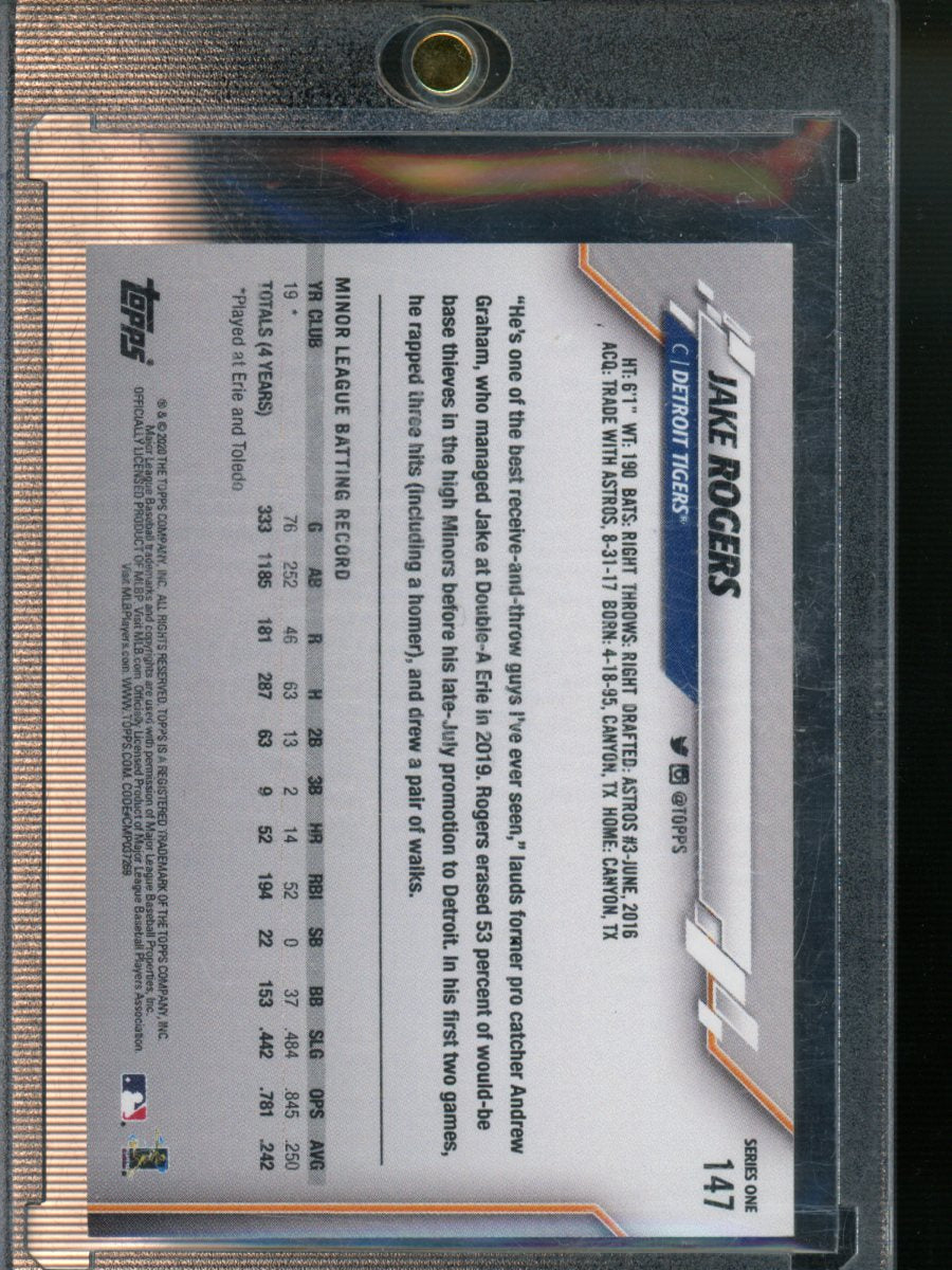 2020 Topps Chrome Jake Rogers 5/5