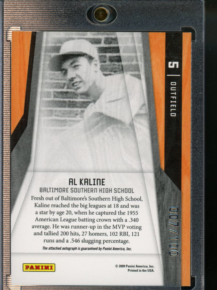 2009 Donruss Elite Extra Edition #5 Al Kaline Elite Series Autographs #/100