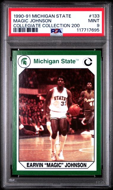 1990-91 MICHIGAN STATE COLLEGIATE COLLECTION 200 #133 MAGIC JOHNSON COLLEGIATE COLLECTION 200