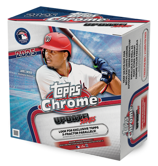 2025 Topps MLB Chrome Updates Baseball Trading Card Mega Box