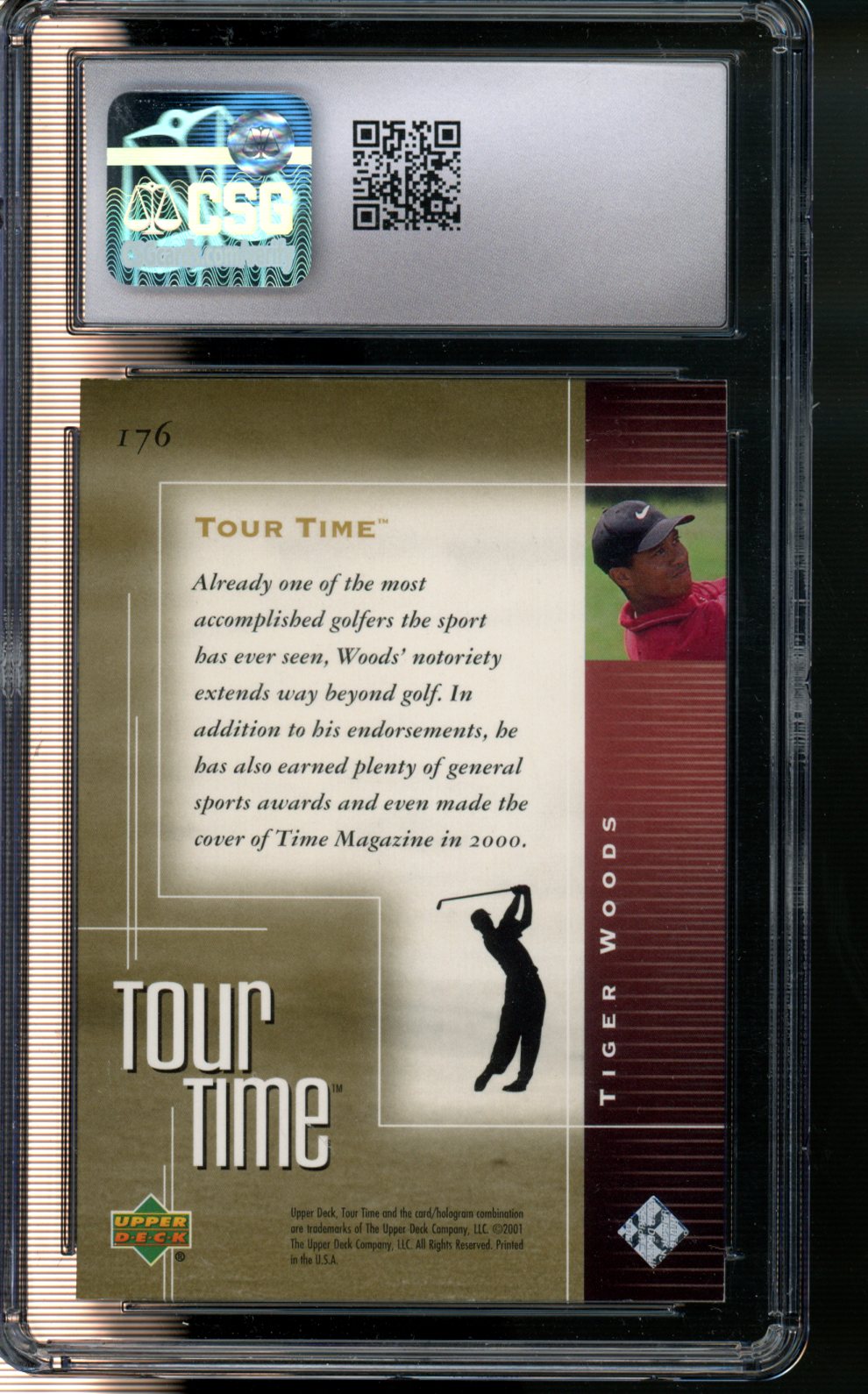 2001 Upper Deck #176 Tiger Woods CSG 9