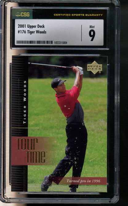 2001 Upper Deck #176 Tiger Woods CSG 9