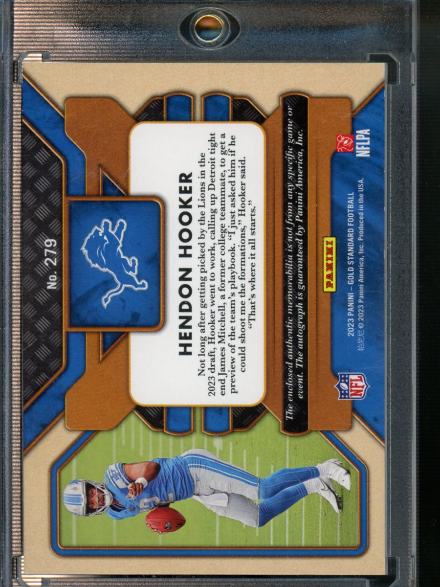 2023 Panini- Gold Standard Football #279 Hendon Hooker Autograph 06/24