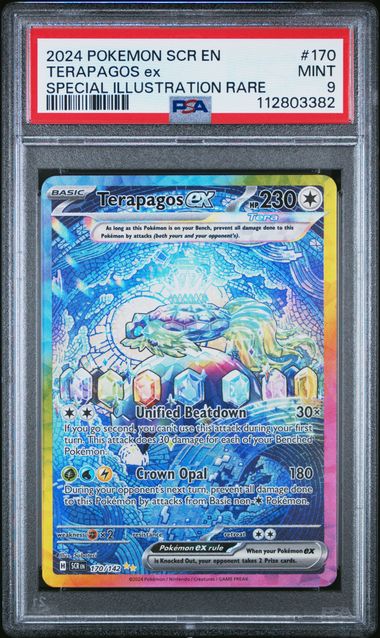 2024 POKEMON SCR EN-STELLAR CROWN #170 TERAPAGOS ex SPECIAL ILLUSTRATION RARE