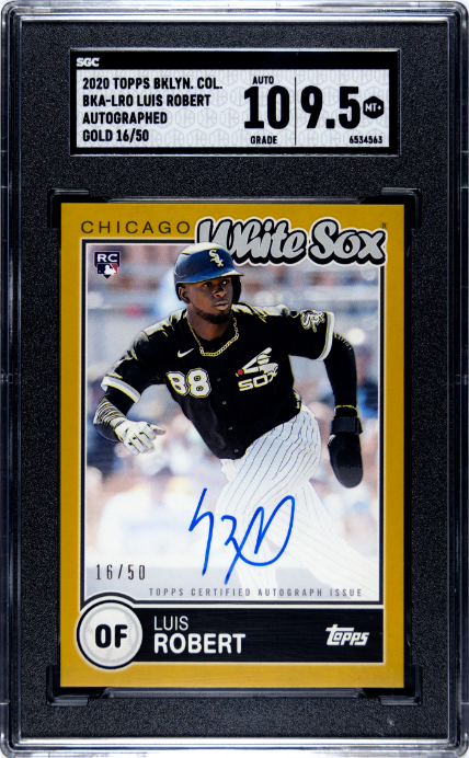 2020 Topps Brooklyn Collection #BKA-LRO Luis Robert Auto. Gold SGC 9.5