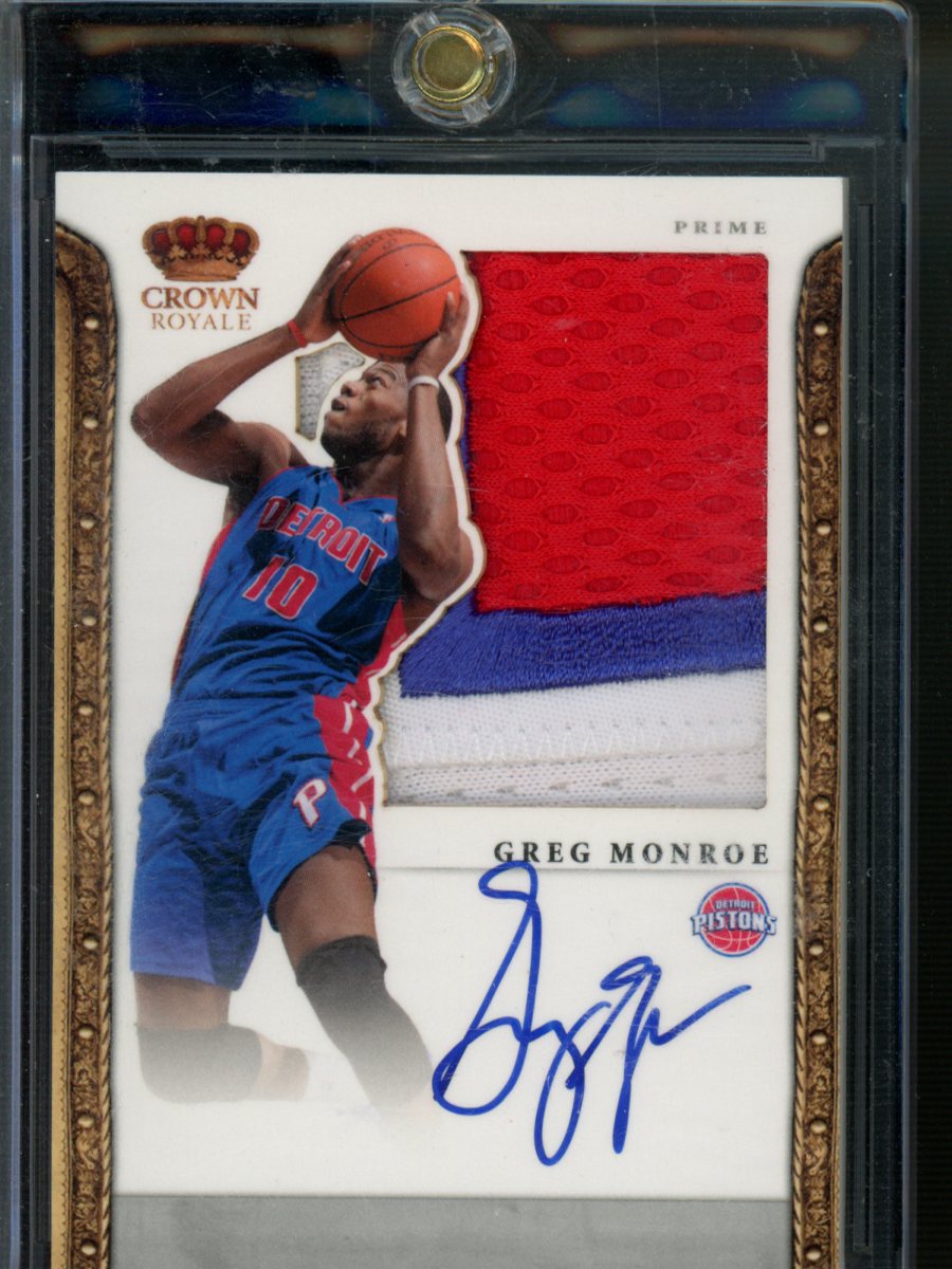 2011 Panini #340 Greg Monroe Patch and Auto. /25