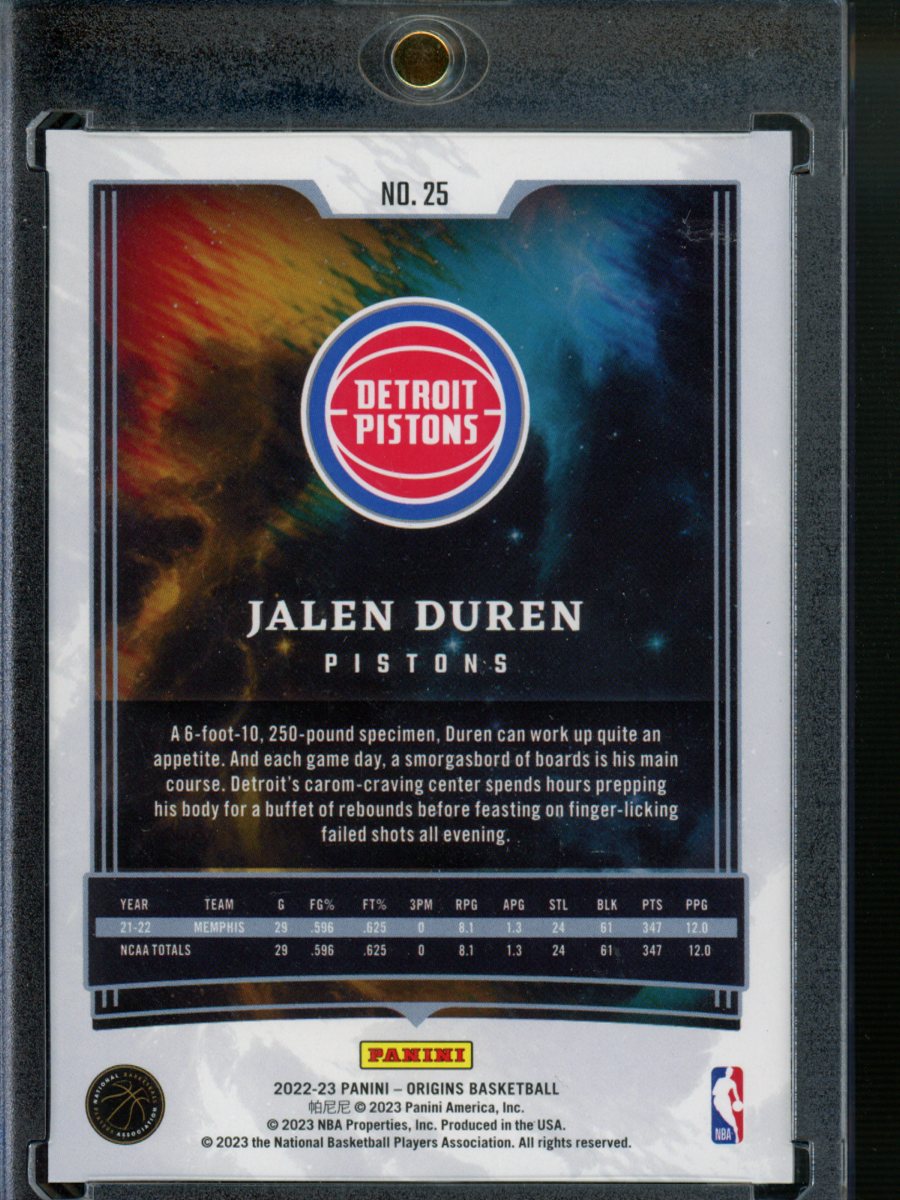 2022-23 Panini Origins #25 Jalen Duren /5