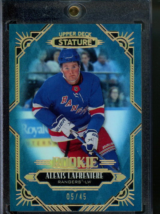 2020-21 UD Stature Hockey #101 Alexis Lafreniere /45