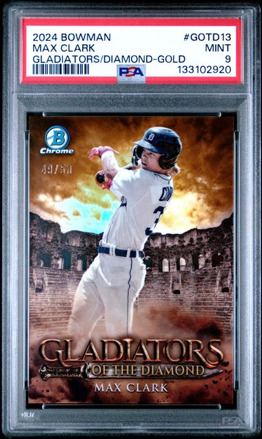 2024 BOWMAN GLADIATORS OF THE DIAMOND #GOTD13 MAX CLARK GLADIATORS/DIAMOND-GOLD