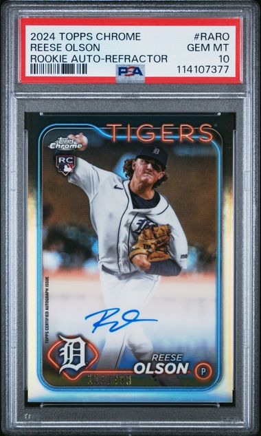 2024 TOPPS CHROME ROOKIE AUTOGRAPHS #RARO REESE OLSON ROOKIE AUTO-REFRACTOR