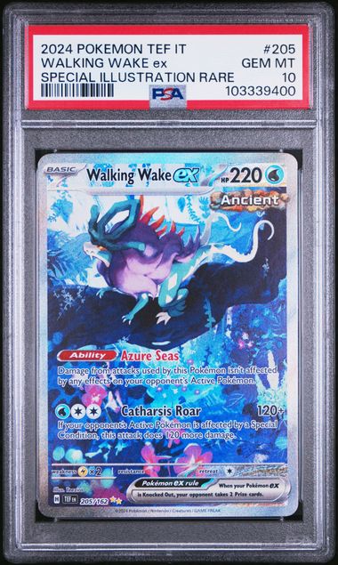 2024 POKEMON ITALIAN TEF IT-TEMPORAL FORCES #205 WALKING WAKE ex SPECIAL ILLUSTRATION RARE