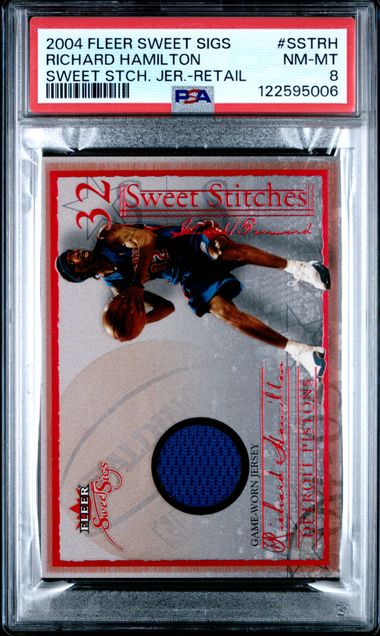 2004 FLEER SWEET SIGS SWEET STITCHES JERSEYS #SSTRH RICHARD HAMILTON SWEET STCH. JER.-RETAIL