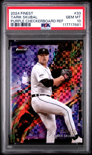 2024 TOPPS FINEST #33 TARIK SKUBAL PURPLE CHECKERBOARD REF