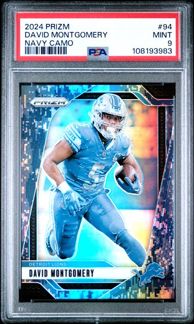 2024 PANINI PRIZM #94 DAVID MONTGOMERY NAVY CAMO