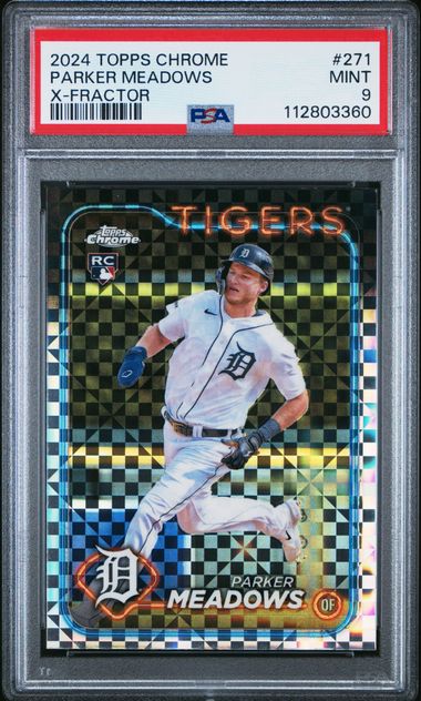 2024 TOPPS CHROME #271 PARKER MEADOWS X-FRACTOR