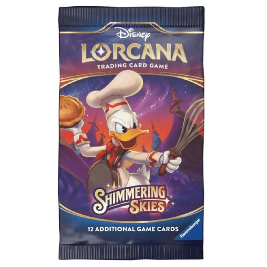 Disney Lorcana Trading Card Game Shimmering Skies Booster Pack (12 Cards)