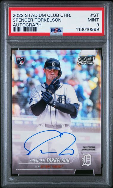 2022 TOPPS STADIUM CLUB CHROME AUTOGRAPHS #ST SPENCER TORKELSON AUTOGRAPH