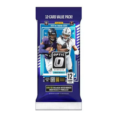 2025 Panini NFL Optic Donruss Football Trading Card Fat Pack