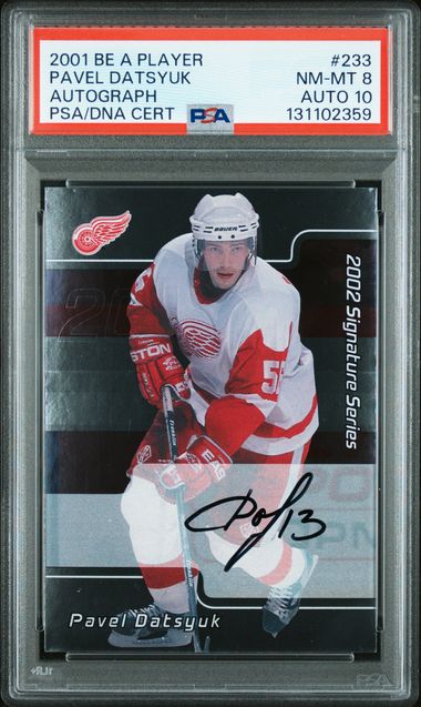 2001 BAP SIGNATURE SERIES #233 PAVEL DATSYUK AUTOGRAPH