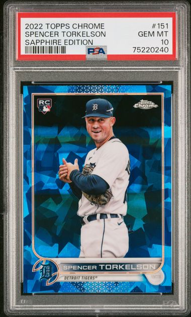 2022 TOPPS CHROME SAPPHIRE EDITION #151 SPENCER TORKELSON SAPPHIRE EDITION