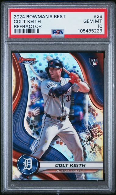 2024 BOWMAN'S BEST #28 COLT KEITH REFRACTOR