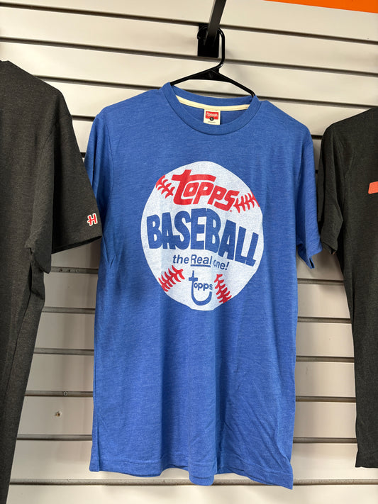 Blue Topps Baseball T-Shirt- Adult