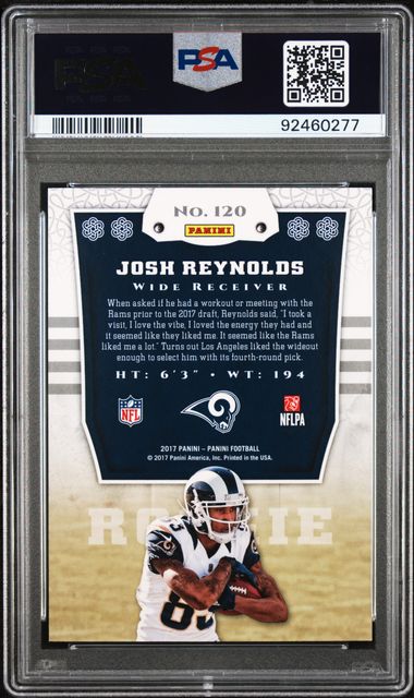 2017 PANINI #120 JOSH REYNOLDS BRAVERY