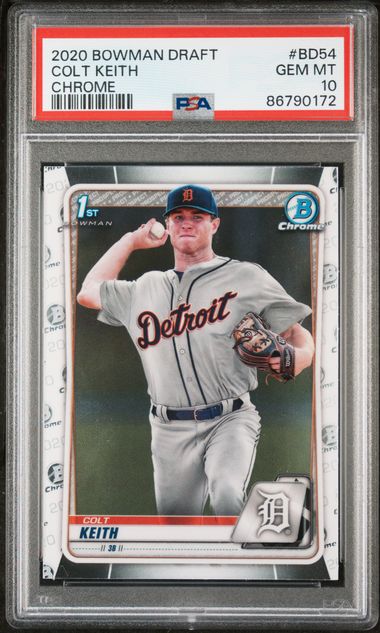 2020 BOWMAN DRAFT #BD54 COLT KEITH CHROME