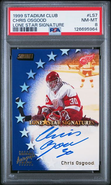 1999 STADIUM CLUB LONE STAR SIGNATURE #LS7 CHRIS OSGOOD LONE STAR SIGNATURE