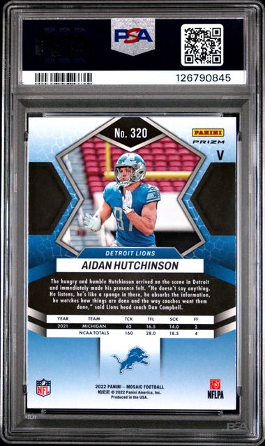 2022 PANINI MOSAIC #320 AIDAN HUTCHINSON VARIATION-NO HUDDLE