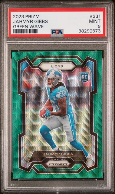 2023 PANINI PRIZM #331 JAHMYR GIBBS GREEN WAVE