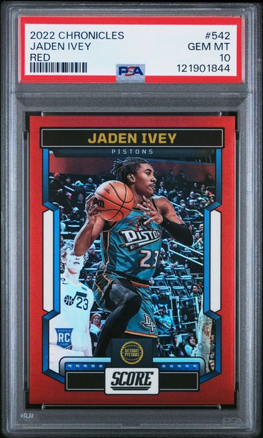 2022 PANINI CHRONICLES #542 JADEN IVEY RED