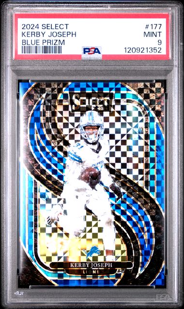 2024 PANINI SELECT #177 KERBY JOSEPH BLUE PRIZM