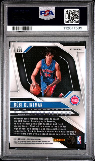 2024 PANINI PRIZM #266 BOBI KLINTMAN RUBY WAVE