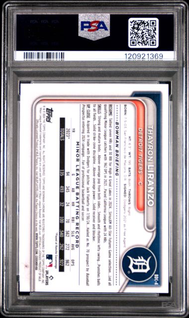 2024 BOWMAN DRAFT SAPPHIRE EDITION #BDC4 THAYRON LIRANZO