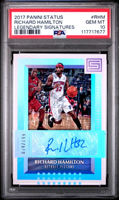 2017 PANINI STATUS LEGENDARY SIGNATURES #RHM RICHARD HAMILTON LEGENDARY SIGNATURES